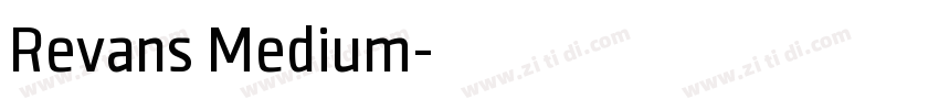 Revans Medium字体转换